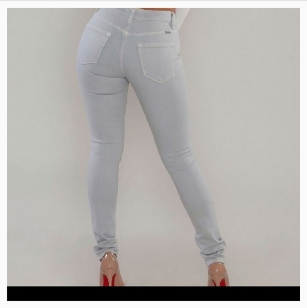 Distressed Kancan Jeans light grey